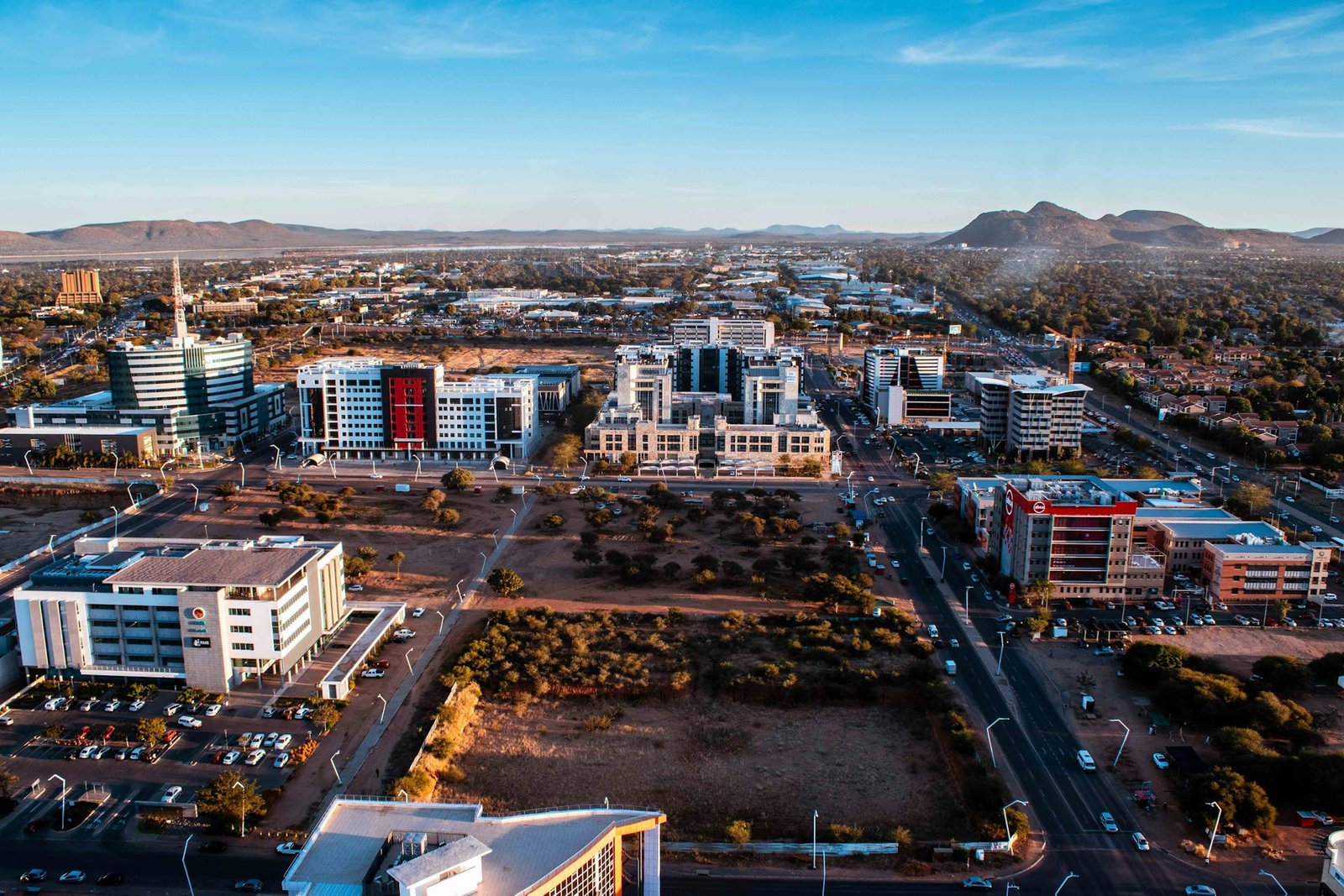 Aerial view of Botswana
